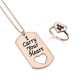 Conjunto "I carry your heart with me" 