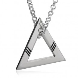 Collar Triángulo en Plata para hombre