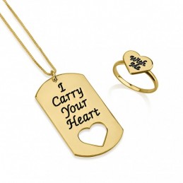 Conjunto "I carry your heart with me" 